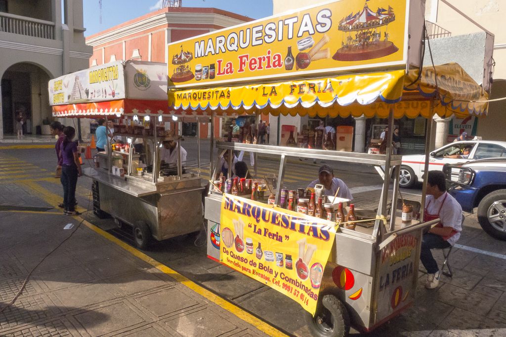 Carrito de marquesitas en Mérida